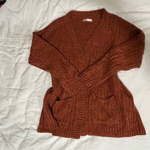 SO Women's Rust Cardigan Sweater